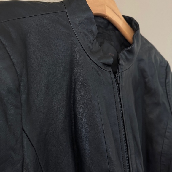 Classiques Entier Atelier Black Genuine Leather Jacket Size XL - Picture 2 of 9